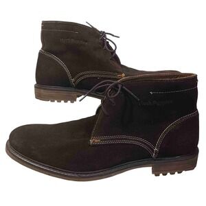Hush Puppies Chukka Boots Mens 11.5 Brown Suede Lace-Up Rubber Sole Casual Shoes